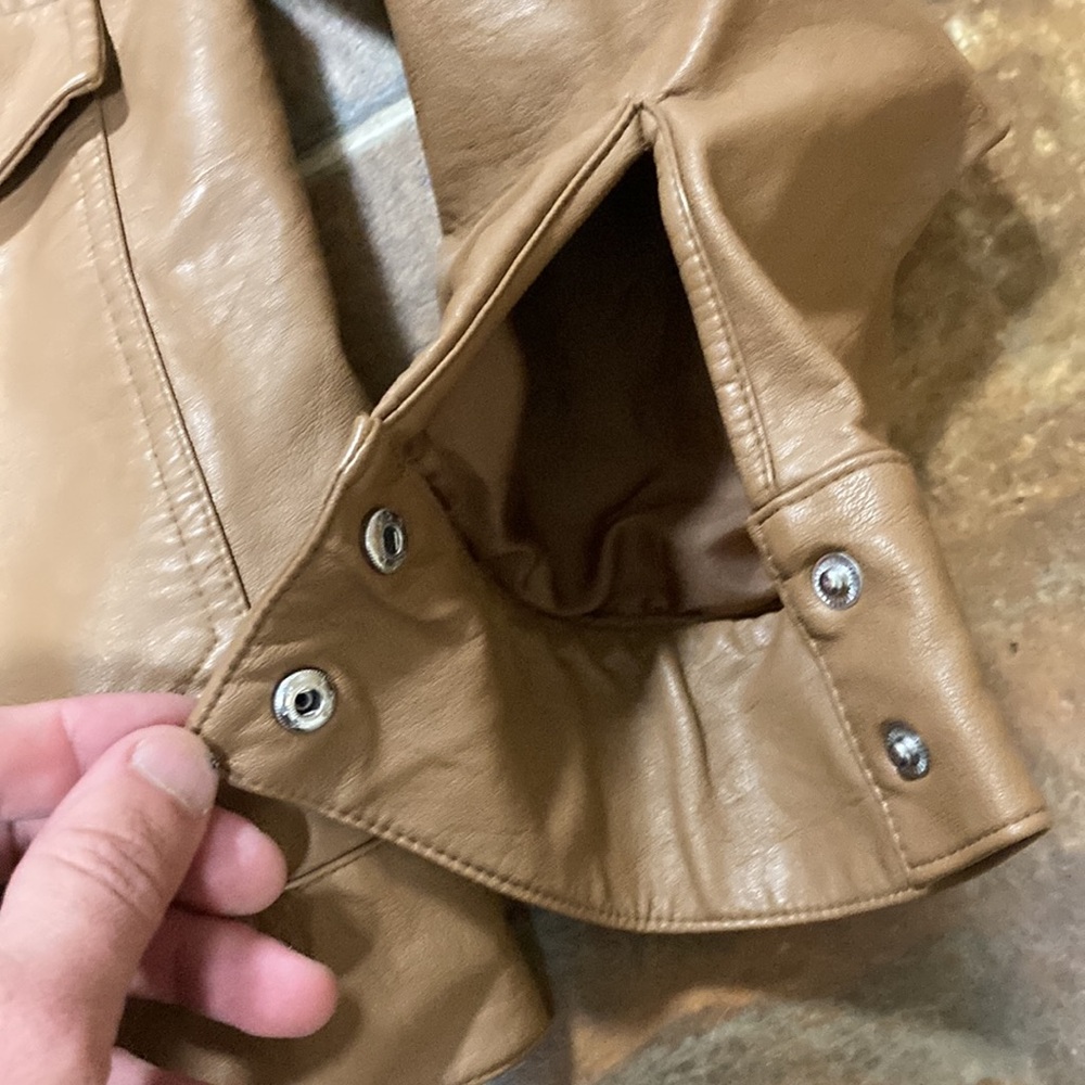 Universal Thread Brown Leather Jacket - Picture 4 of 9